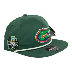 Florida Gators 2024 Men's College World Series 3D Classic Rope Hat- Forest/ WHT